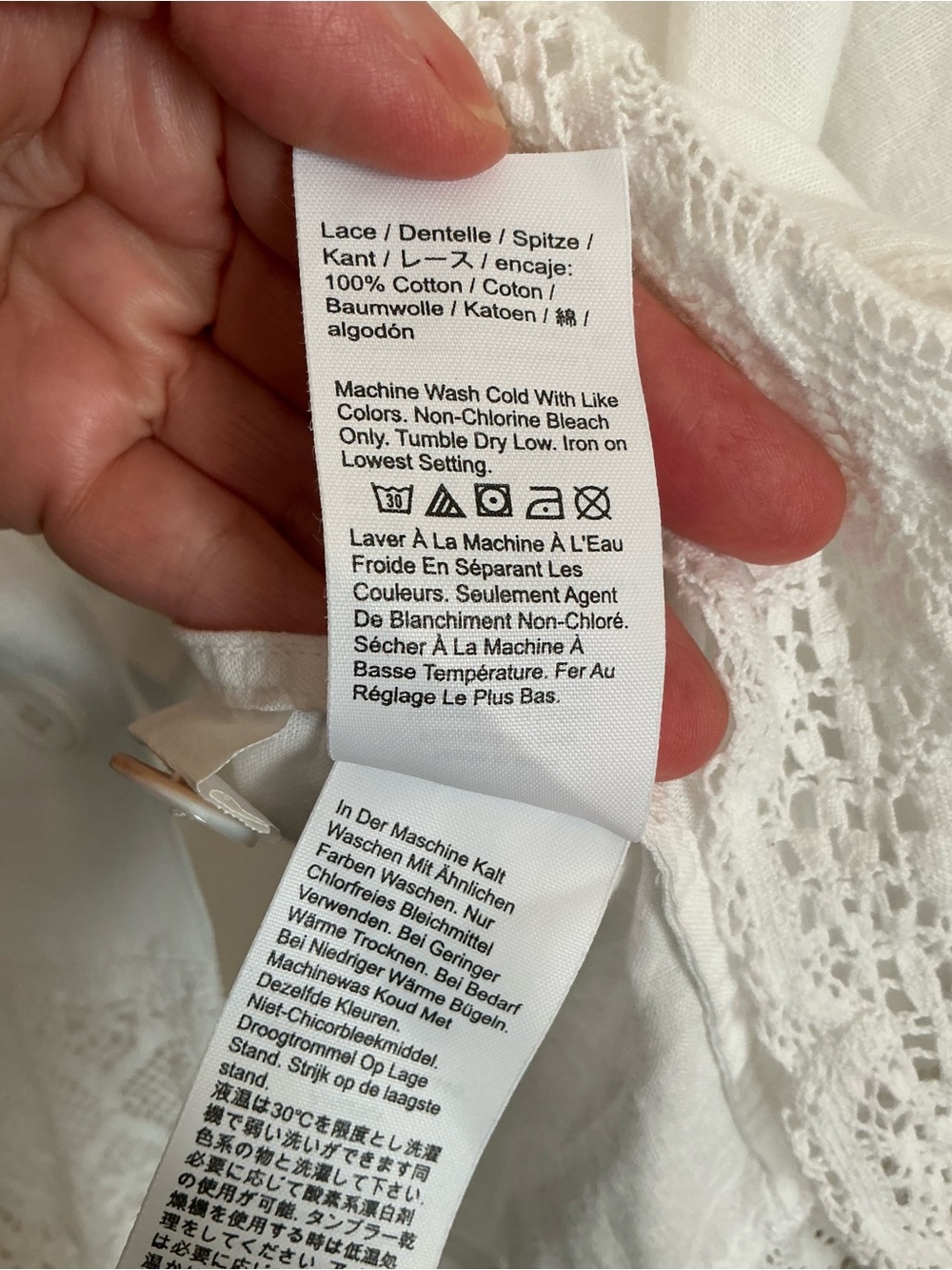 Madewell White Embroidered Cotton Button-Down Shirt - Picture 6 of 6
